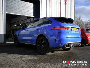 Jaguar F-PACE Performance Exhaust System - Cat Back - Quicksilver - 5.0L - Sound Architect Jaguar F-PACE Performance Exhaust System - Cat Back - Quicksilver - 5.0L - Sound Architect